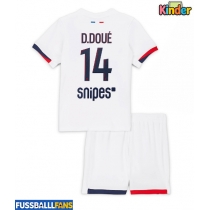 Paris Saint-Germain Desire Doue #14 Auswärts Trikotsatz Kinder 2025-26 Kurzarm (+ Kurze Hosen)